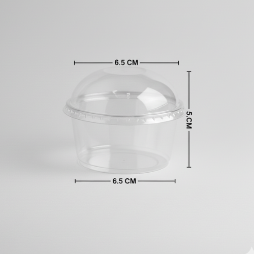 ACRYLIC JAR TUBE PLASTIC PIPE 6.5*5 CM