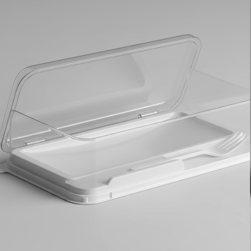 ACRYLIC TRANSPARENT JAR RECTANGLE SHAPE 11.4*6.7*7.8 CM (1 PC)