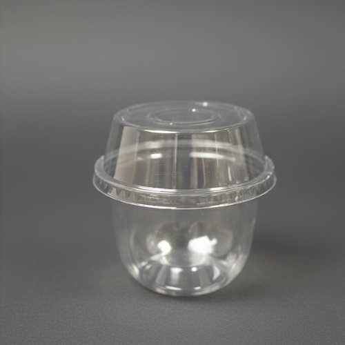 ACRYLIC STORAGE TUBE ROUND SHAPE 9.8*10.6 CM (1 PC)
