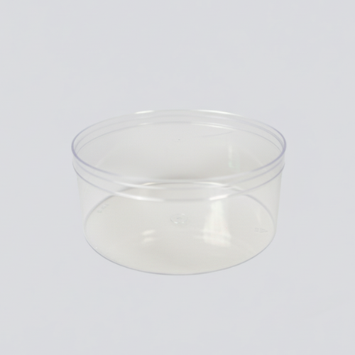ACRYLIC STORAGE CONTAINER ROUND SHAPE 14*6 CM (1 PC)