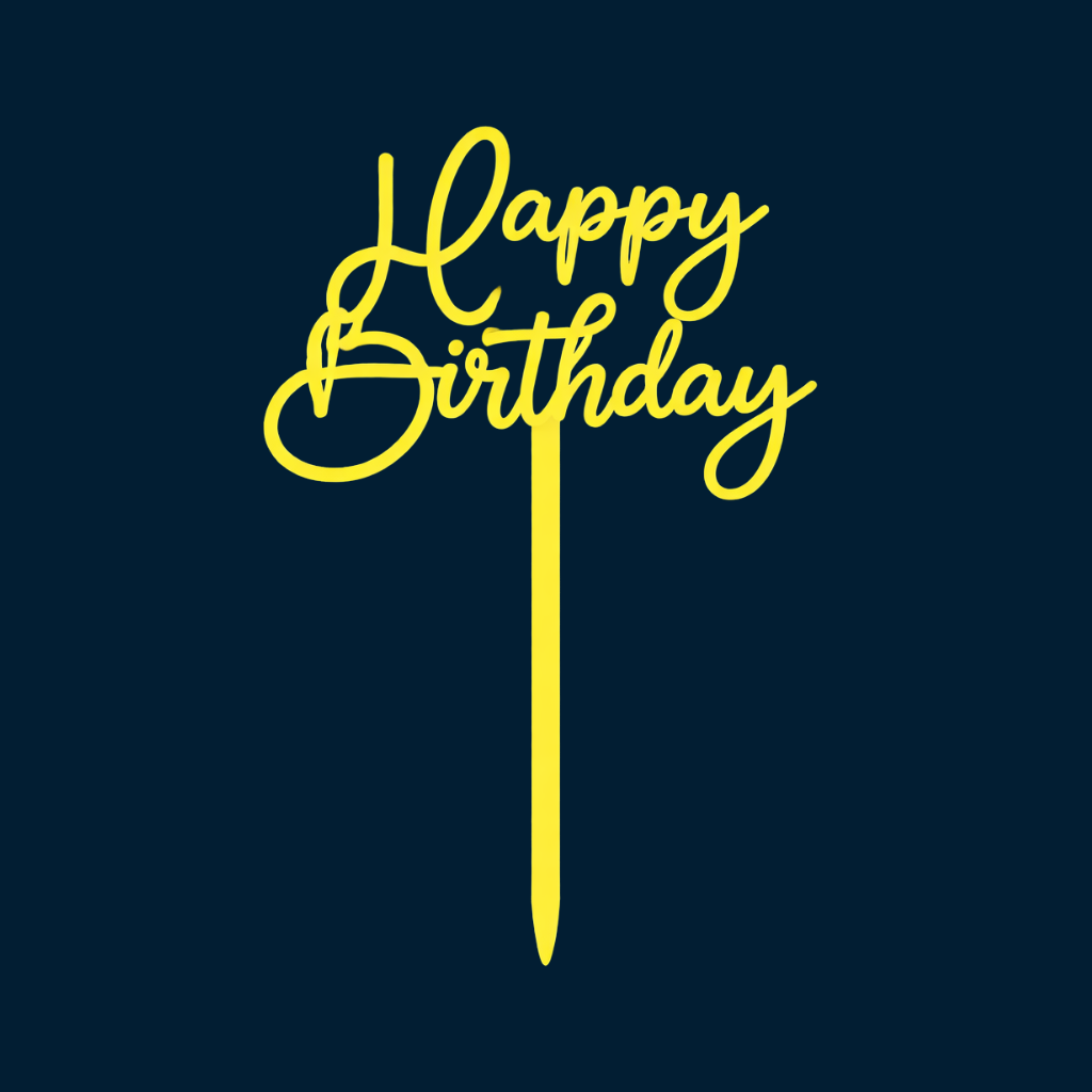 Happy Birthday Cake Topper H103 (Set of 10 PCS)