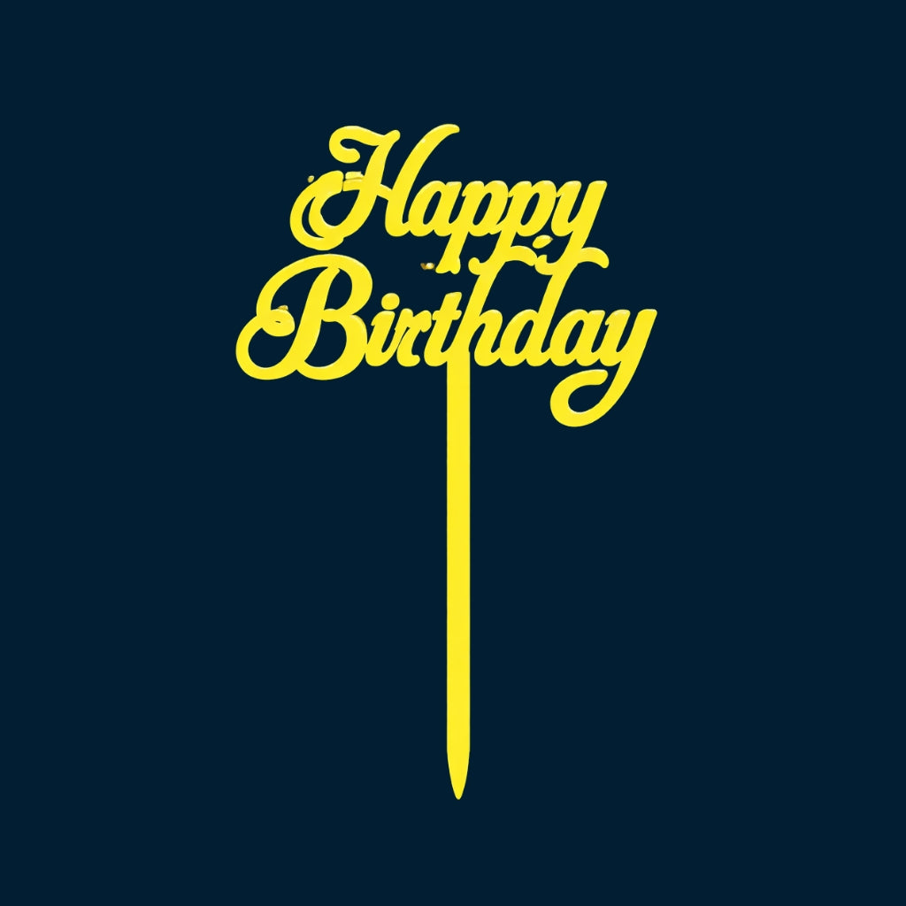 Happy Birthday Cake Topper H109 (Set of 10 PCS)