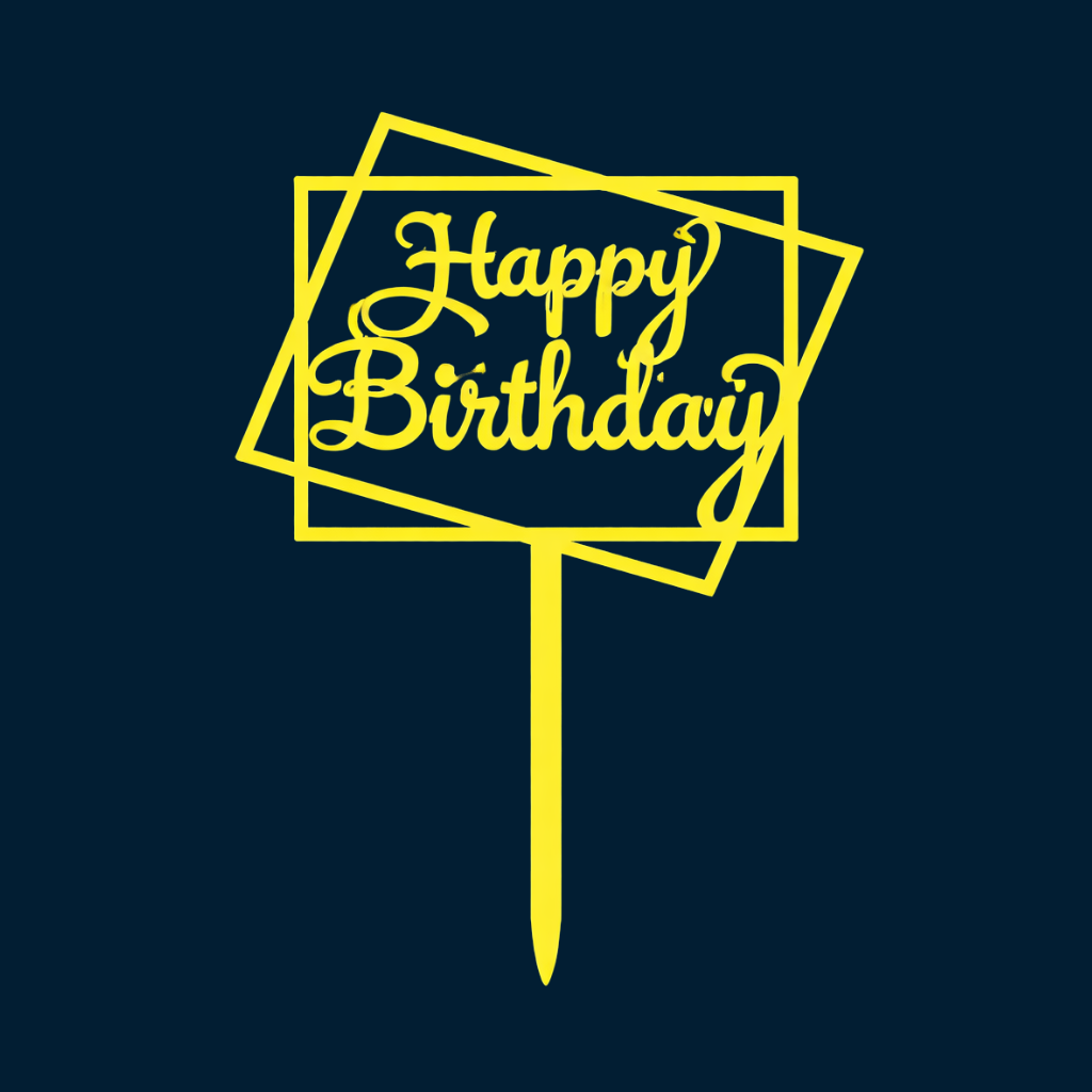 Happy Birthday Cake Topper H112 (Set of 10 PCS)