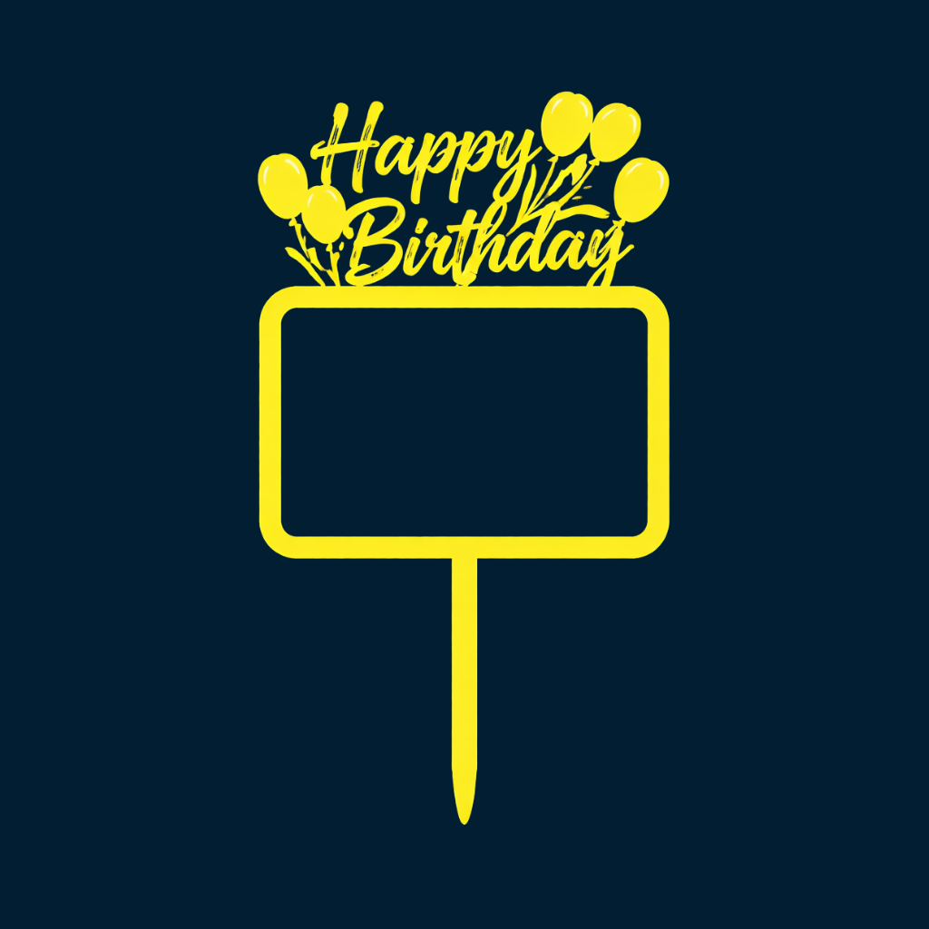 Happy Birthday Cake Topper H115 (Set of 10 PCS)