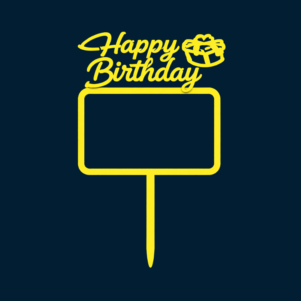 Happy Birthday Cake Topper H116 (Set of 10 PCS)