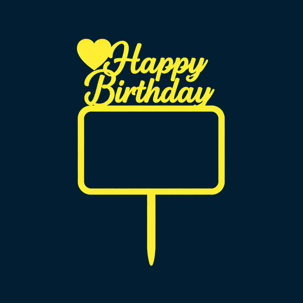 Happy Birthday Cake Topper H117 (Set of 10 PCS)