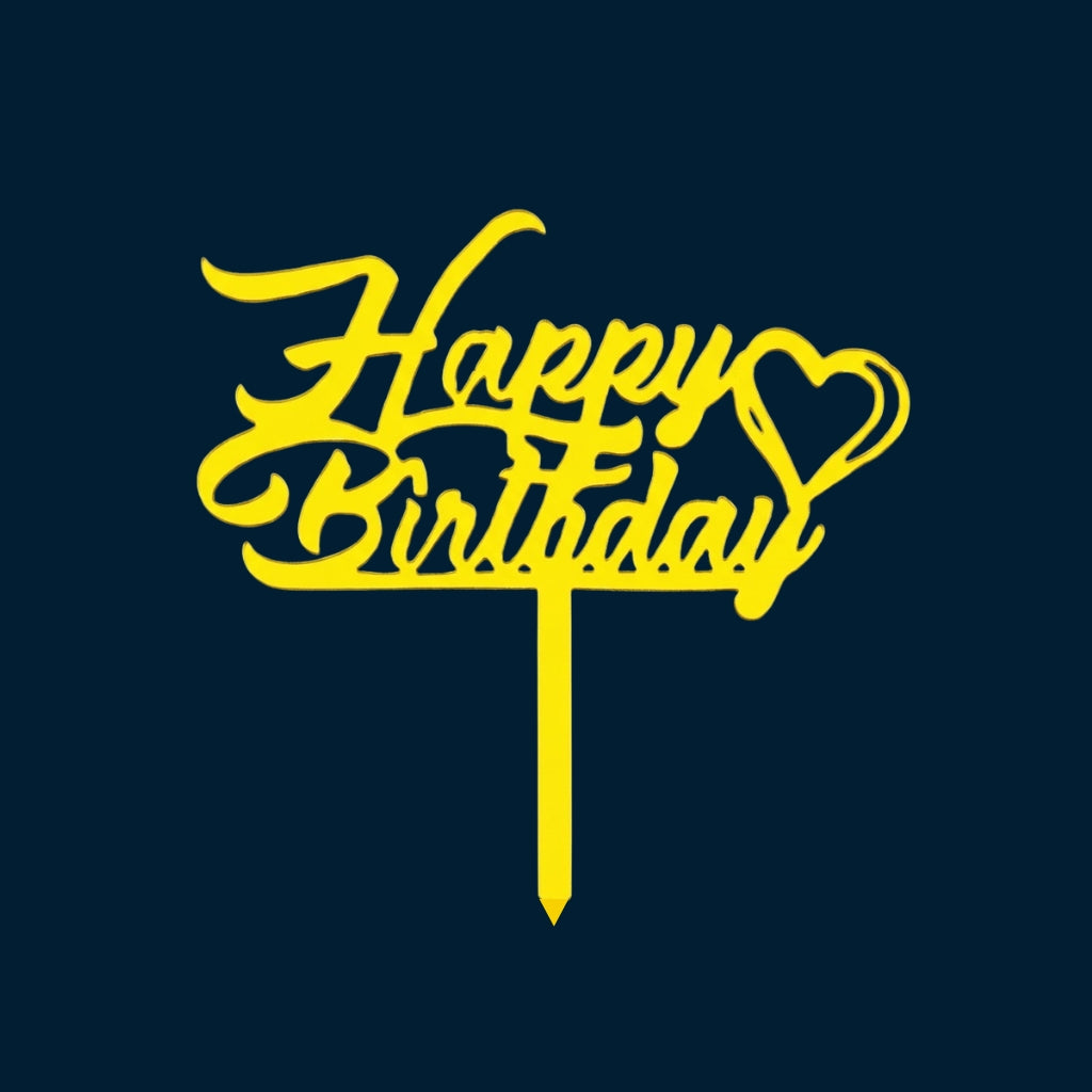 Happy Birthday Cake Topper H11 (Set of 10 PCS)