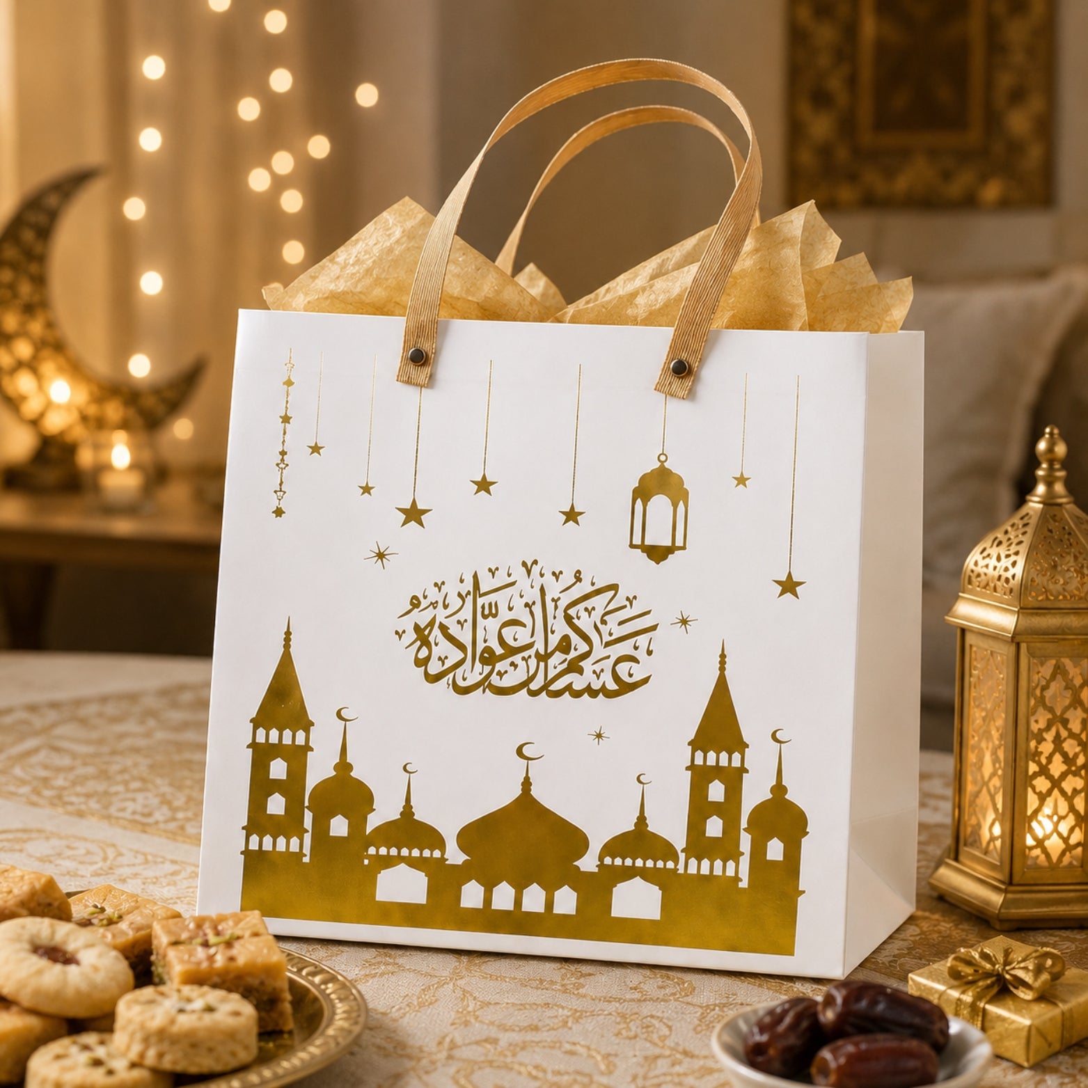 RAMADAN  TRANSPARENT BAG-3  (Set of 2 PCS)