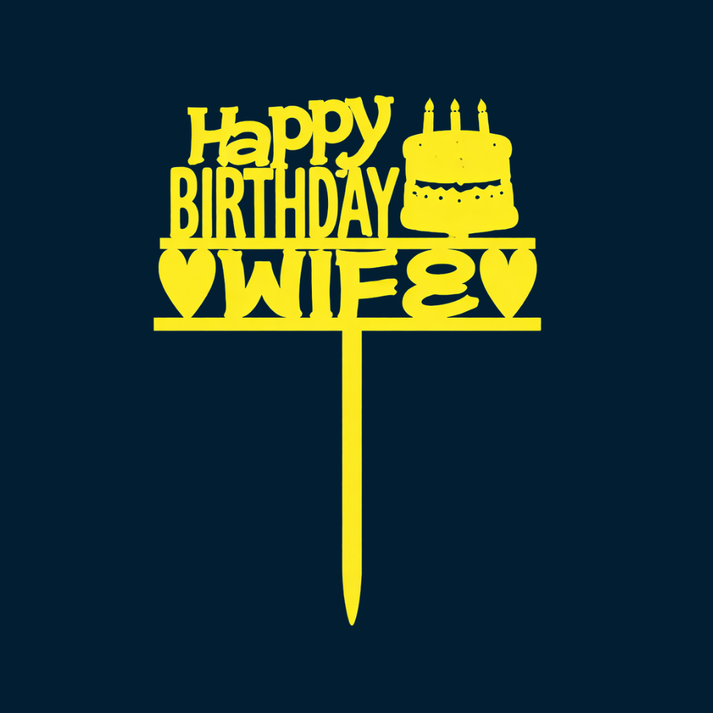 Happy Birthday Cake Topper H120 (Set of 10 PCS)