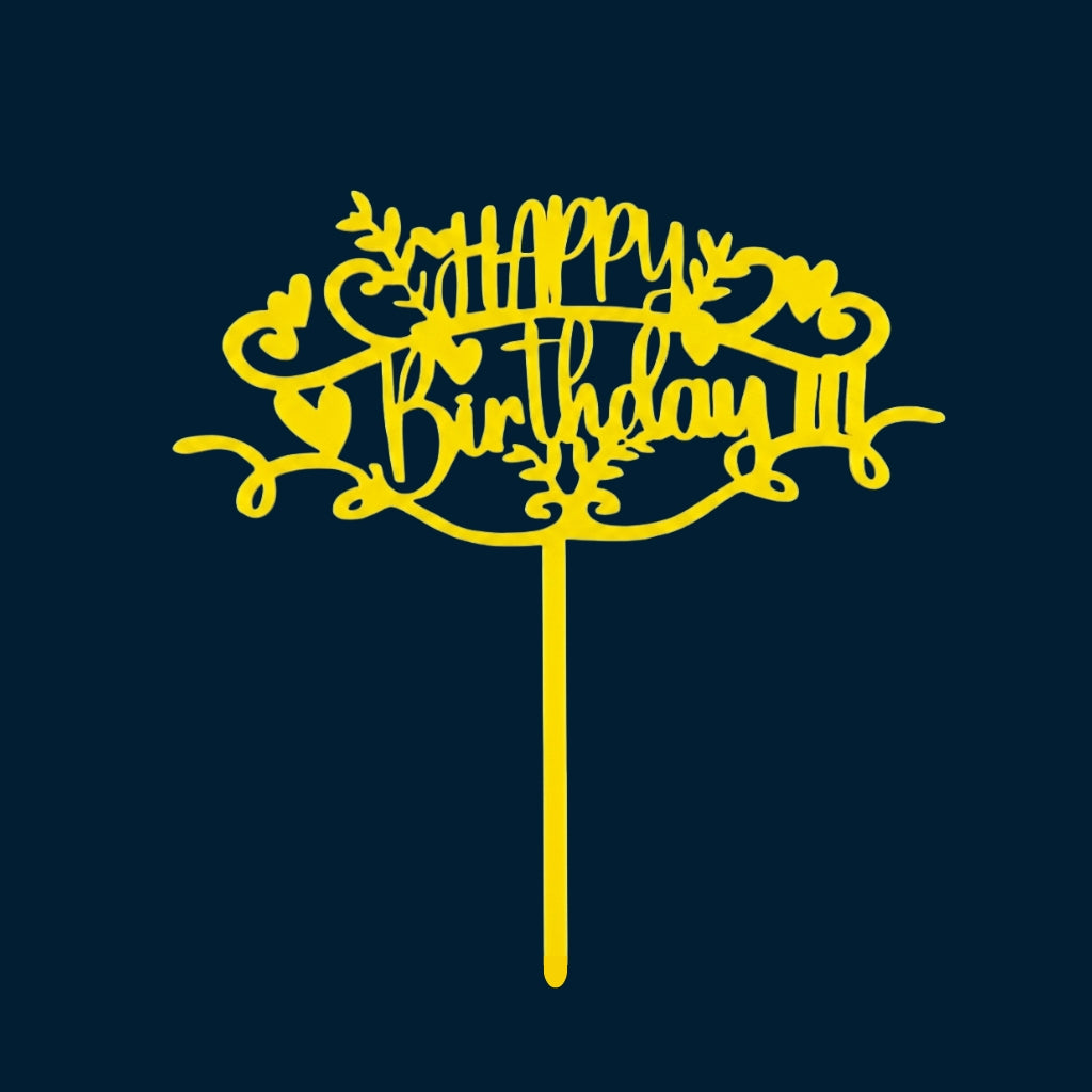 Happy Birthday Cake Topper H13 (Set of 10 PCS)