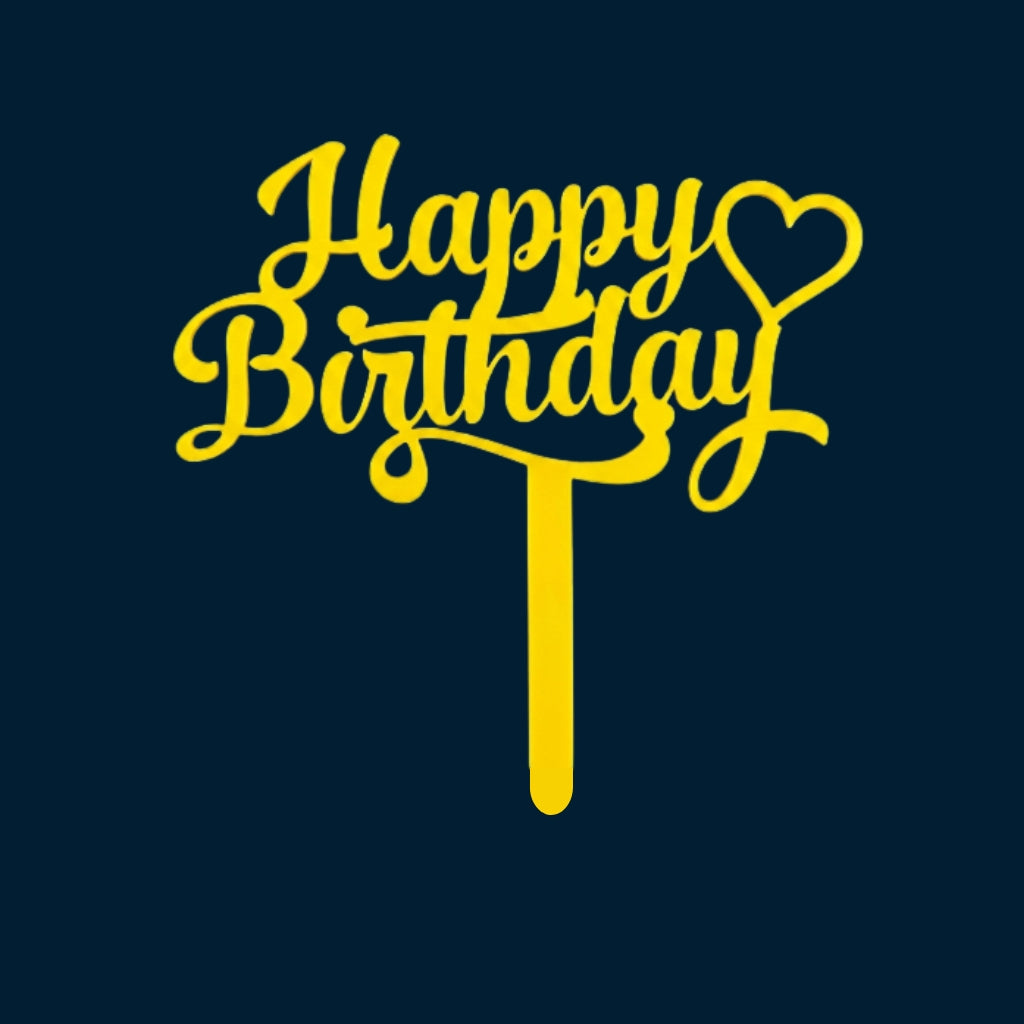 Happy Birthday Cake Topper H16 (Set of 10 PCS)