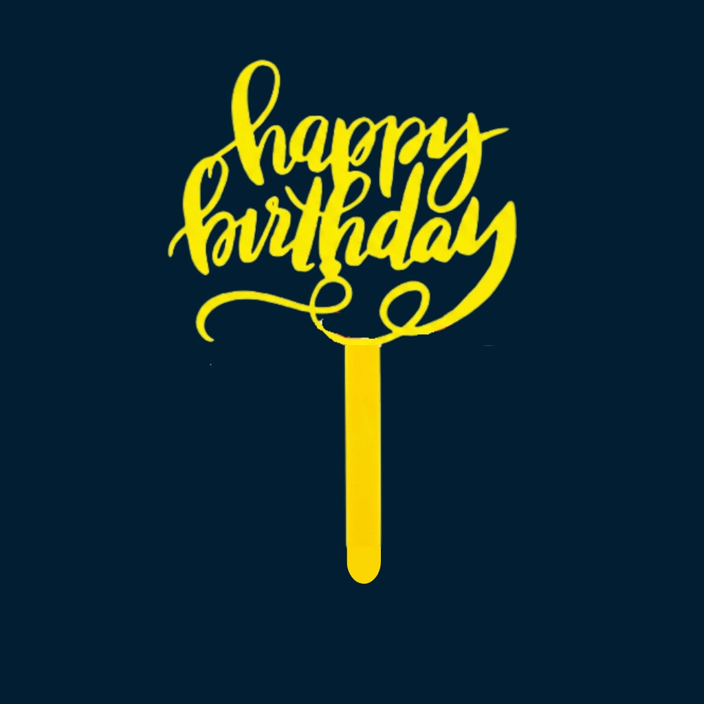 Happy Birthday Cake Topper H17 (Set of 10 PCS)