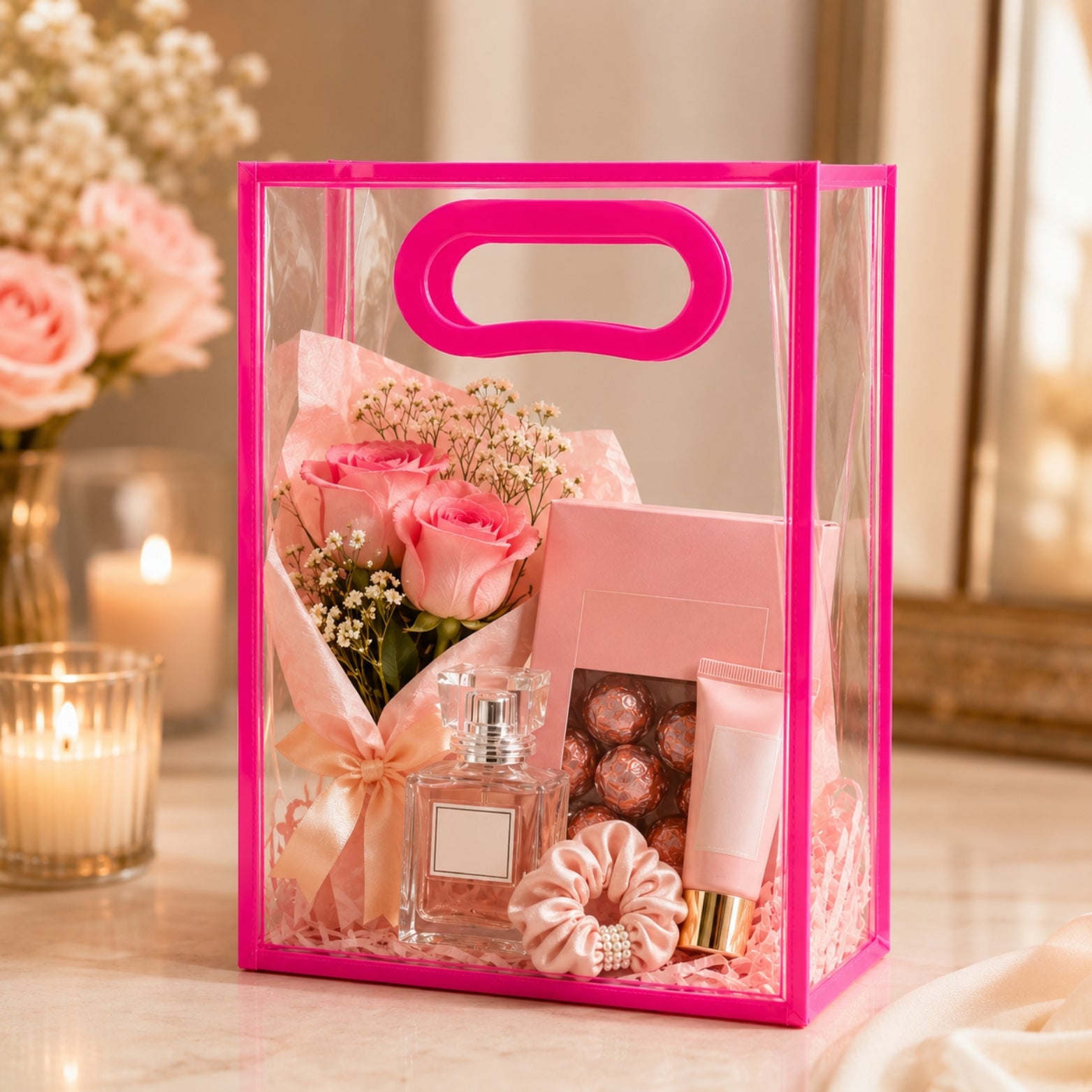 TRANSPARENT  BAG-5  (Set of 2 PCS) (Barcode 13872)
