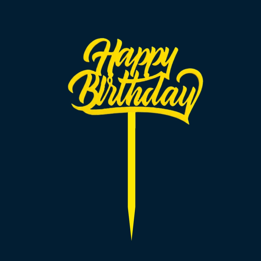 Happy Birthday Cake Topper H19 (Set of 10 PCS)