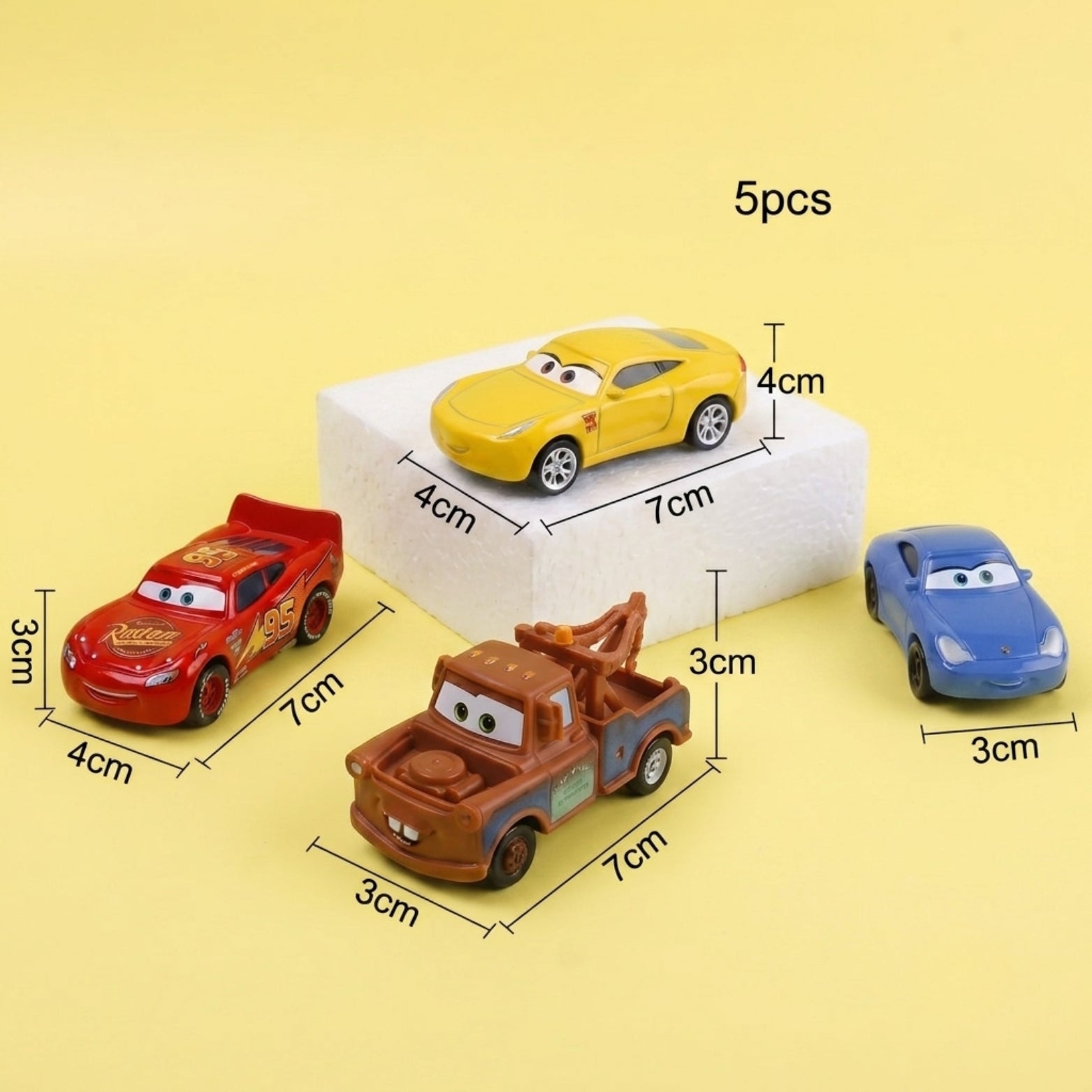 CAKE TOY CAR (SET OF 6  PCS) 13287