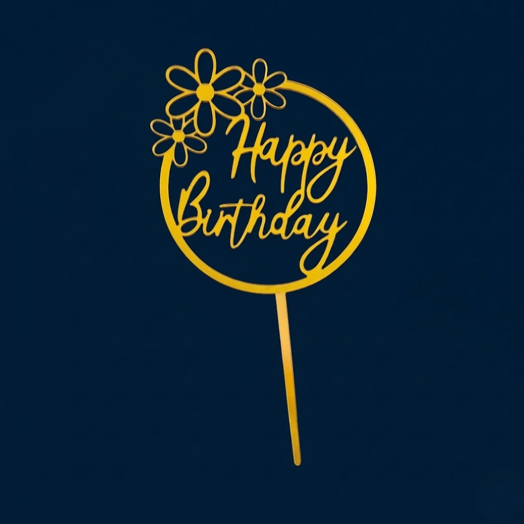 Happy Birthday Cake Topper H1