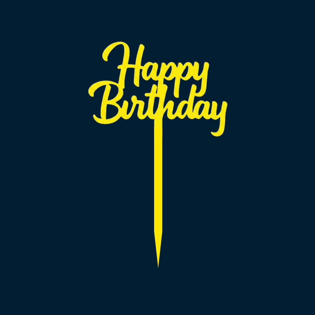 Happy Birthday Cake Topper H20 (Set of 10 PCS)