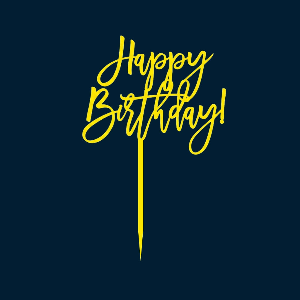 Happy Birthday Cake Topper H22 (Set of 10 PCS)