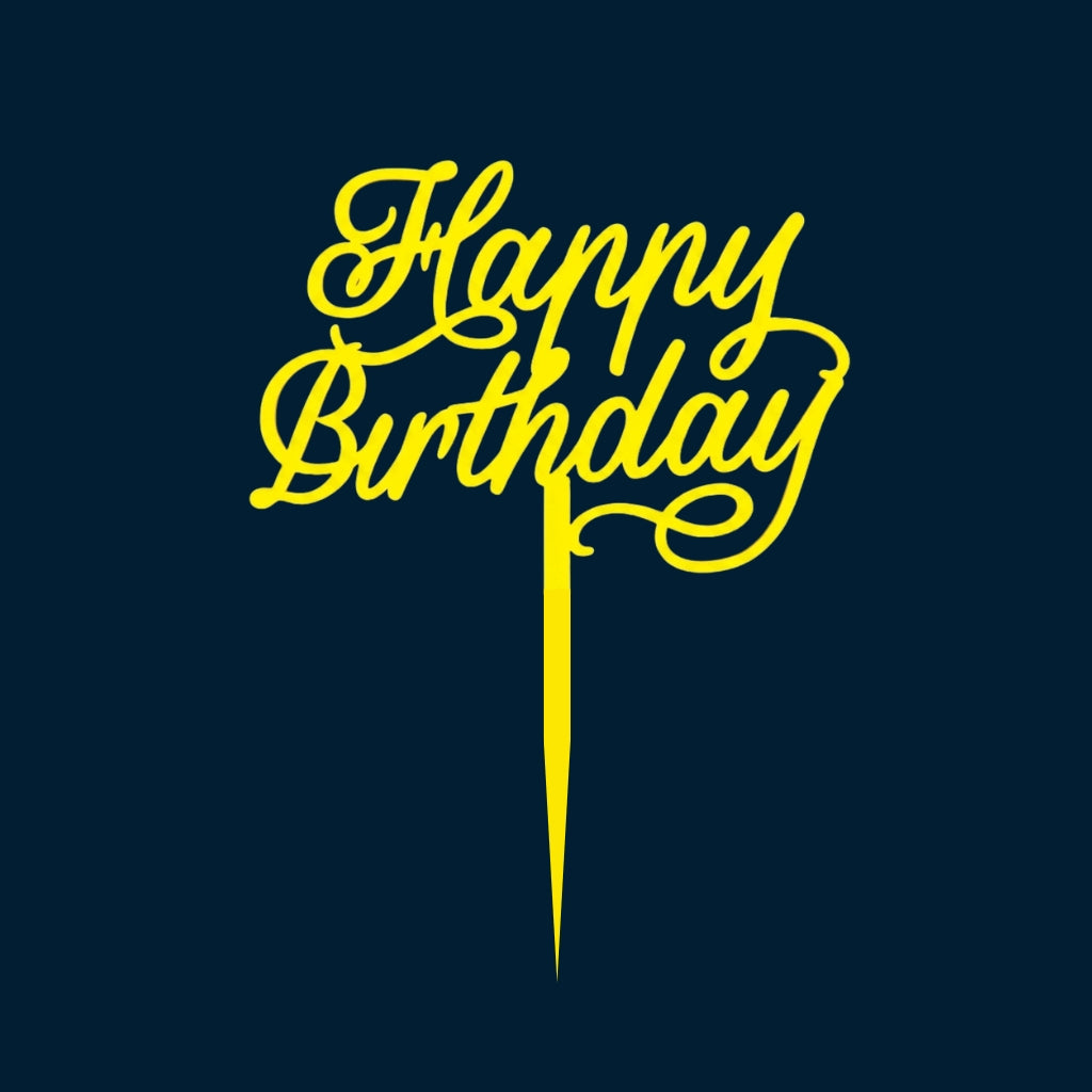 Happy Birthday Cake Topper H26 (Set of 10 PCS)