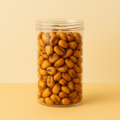 PET TRANSPARENT JAR ROUND  SHAPE 6.5*14.8 CM