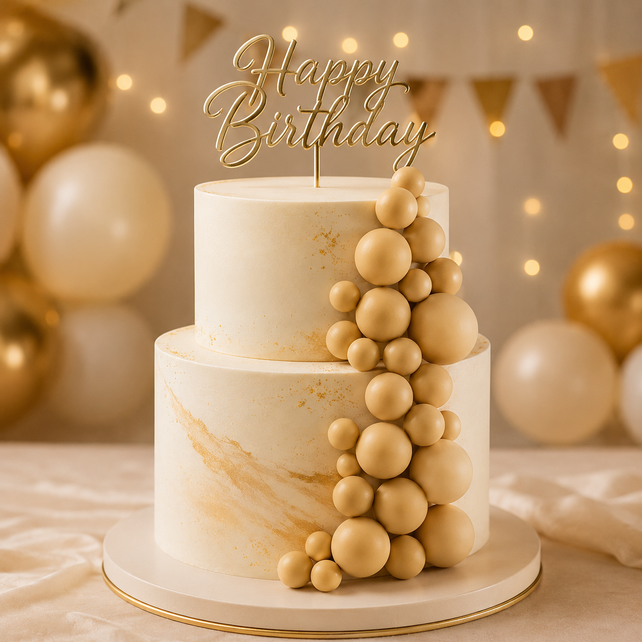 CAKE DECORATION OR  FAUX BALL MATTE  YELLOW (PACKET OF 20  PCS) 2707