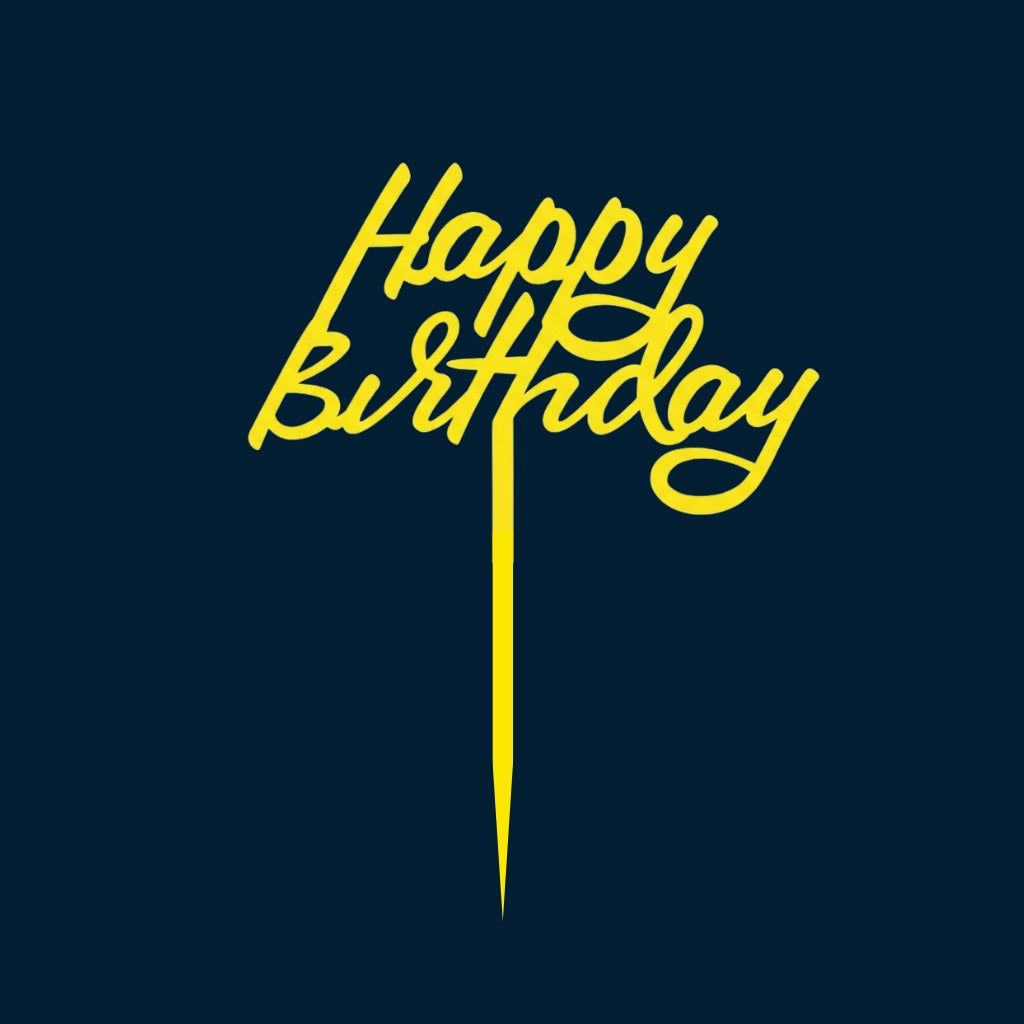 Happy Birthday Cake Topper H27 (Set of 10 PCS)