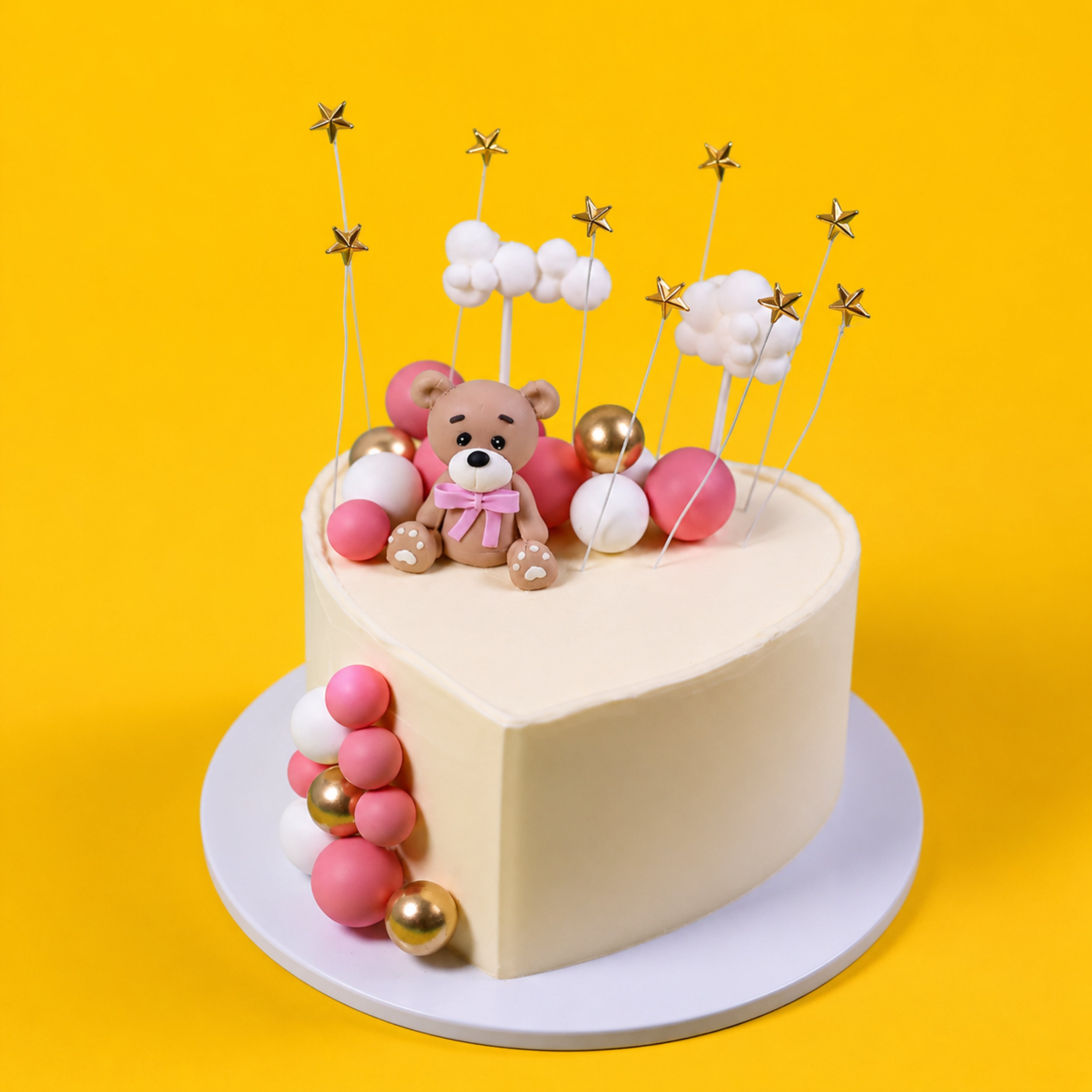 TEDDY HEART  DUMMY CAKE
