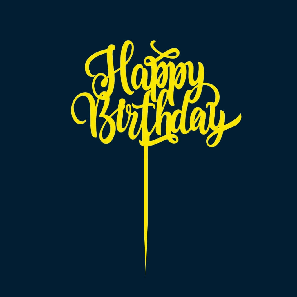 Happy Birthday Cake Topper H28 (Set of 10 PCS)