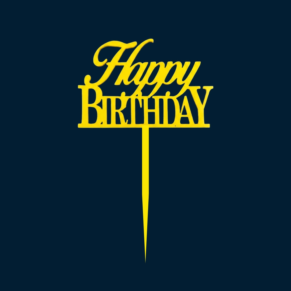 Happy Birthday Cake Topper H29 (Set of 10 PCS)