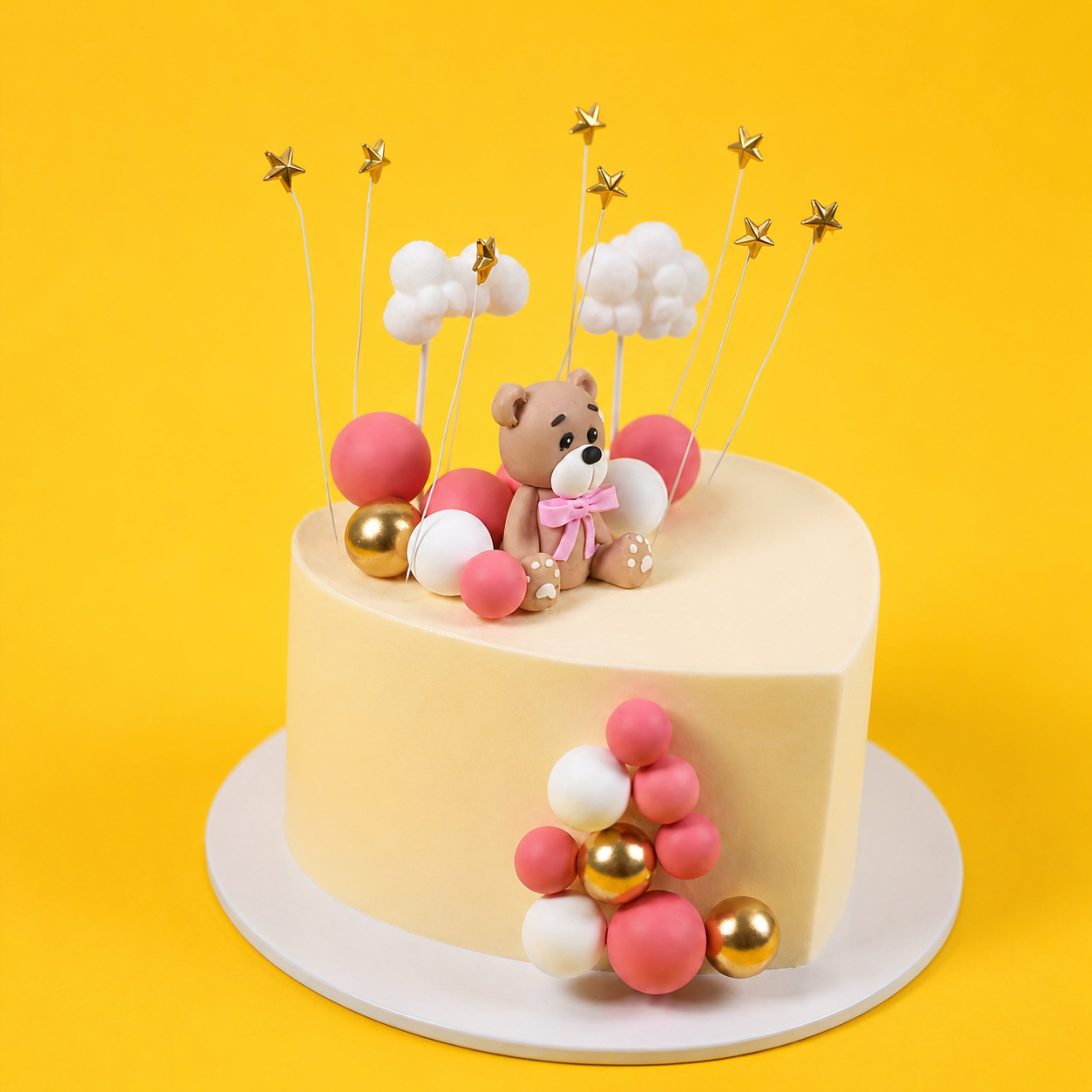 TEDDY HEART  DUMMY CAKE