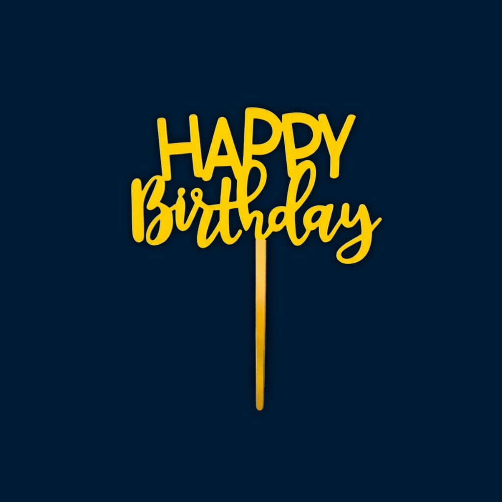 Happy Birthday Cake Topper H2