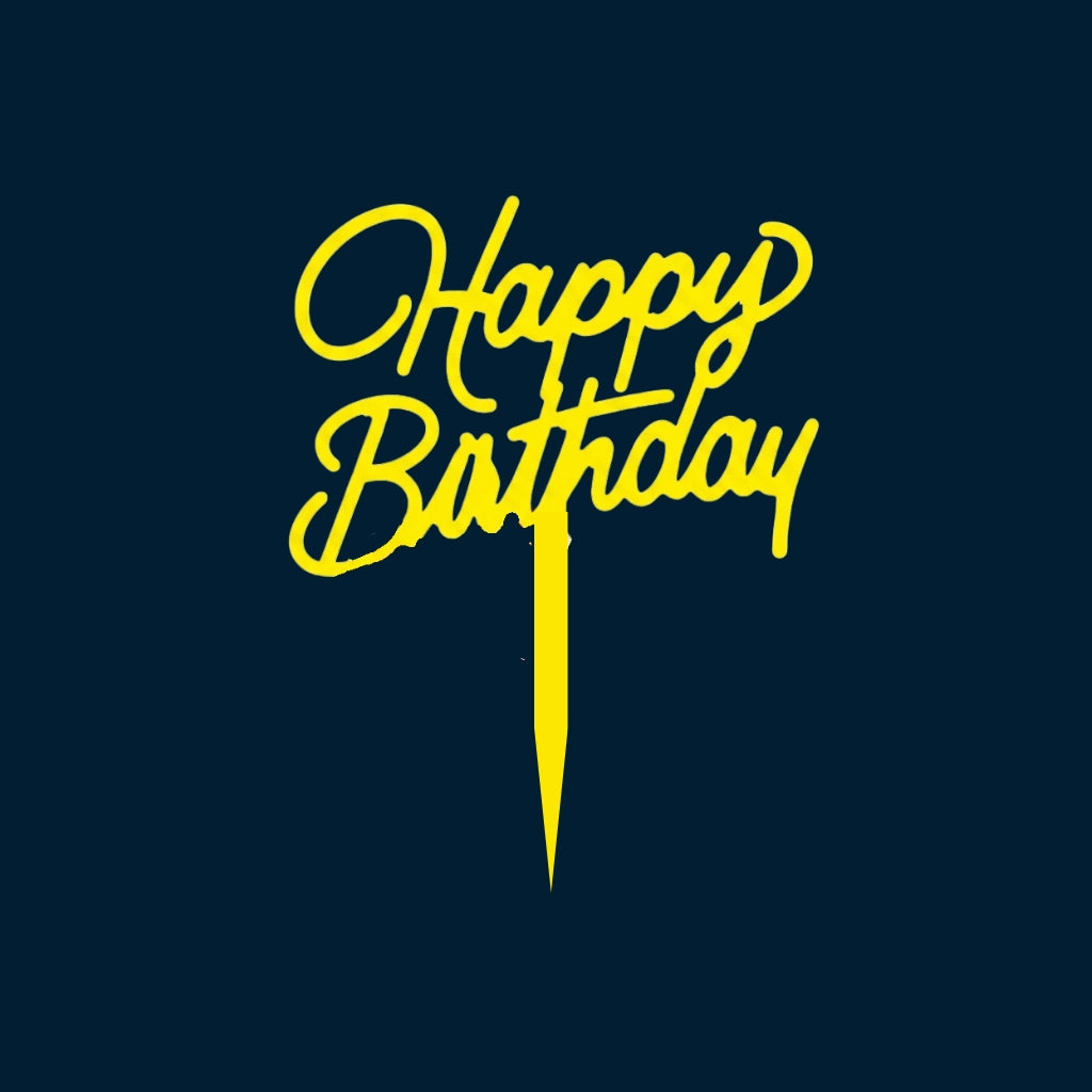 Happy Birthday Cake Topper H30 (Set of 10 PCS)