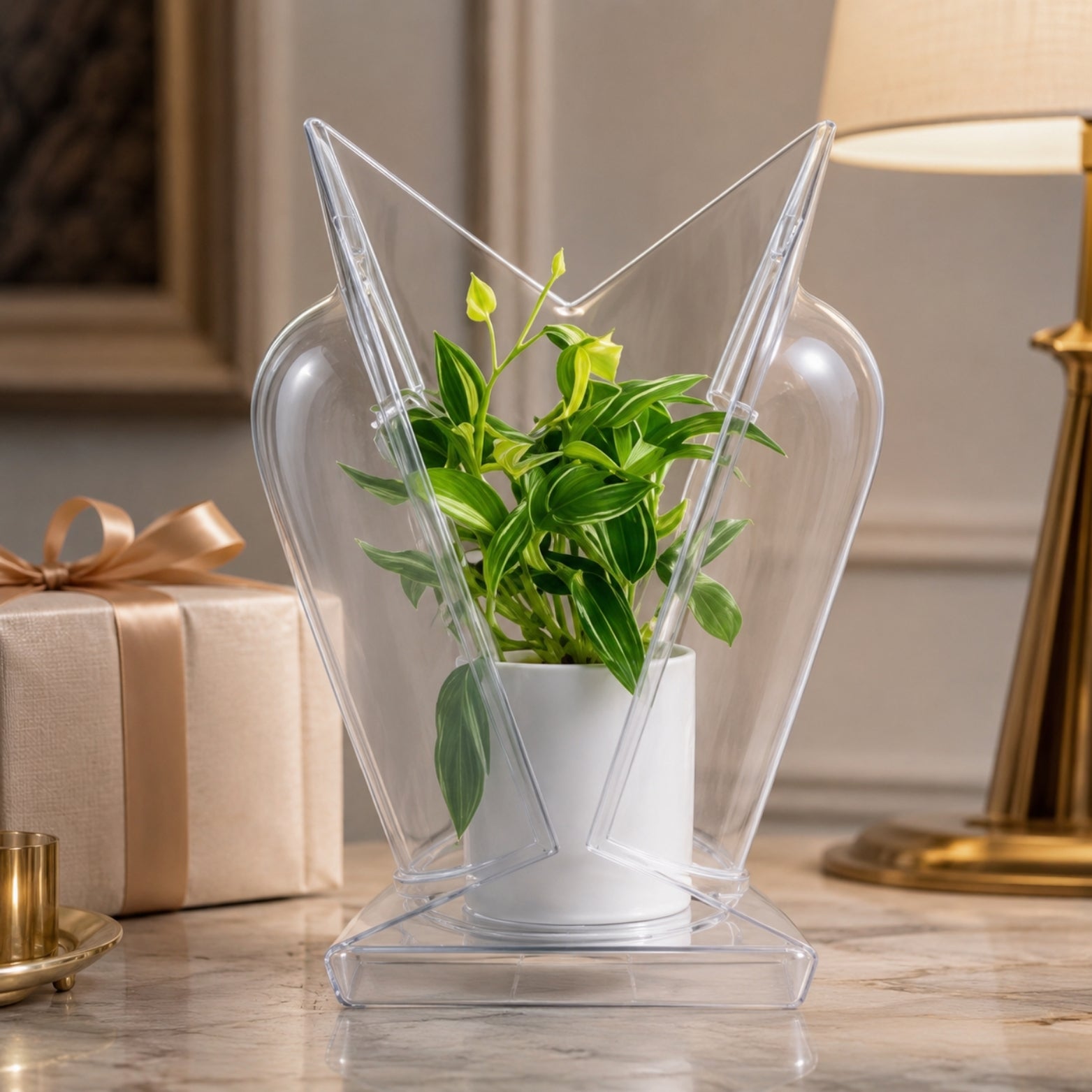 PLASTIC DISPLAY BOX  ROUND SHAPE    (Set of 2 PCS)