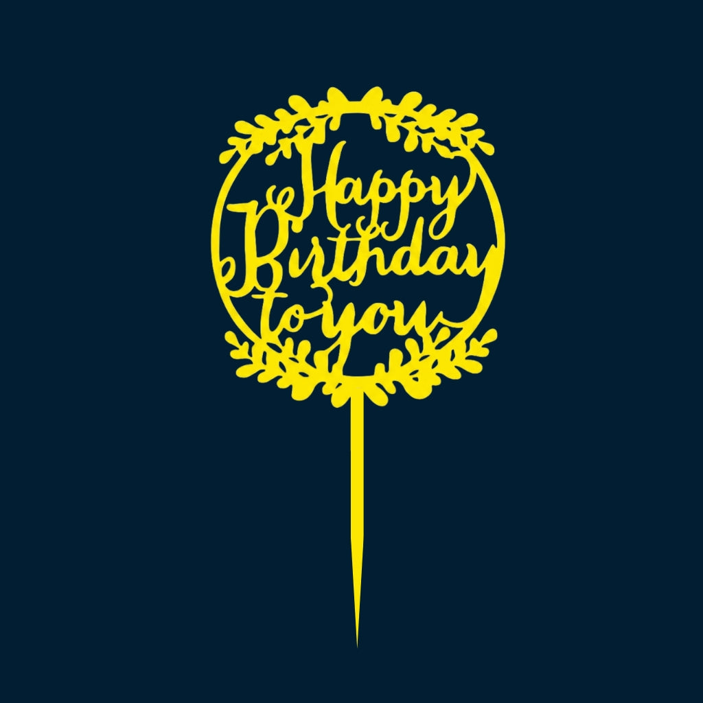 Happy Birthday Cake Topper H31 (Set of 10 PCS)