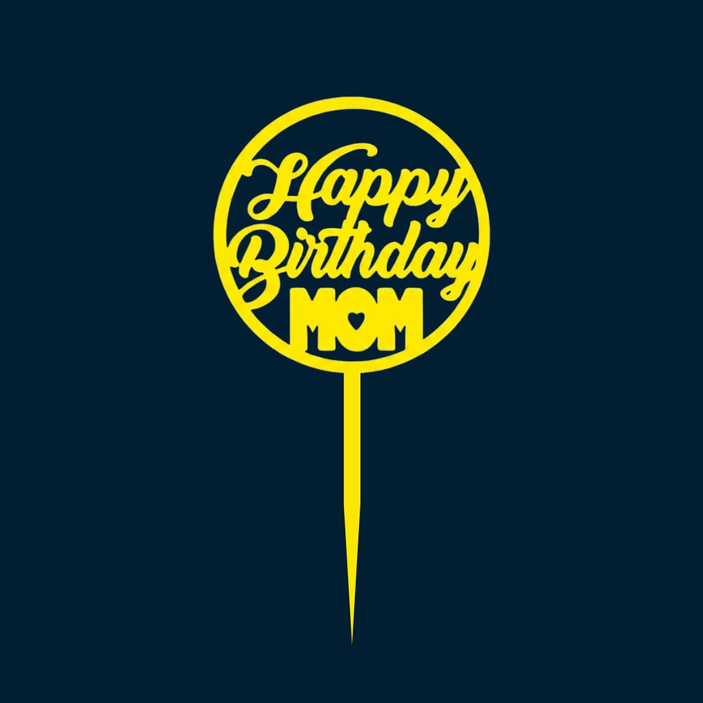 Happy Birthday Cake Topper H34 (Set of 10 PCS)