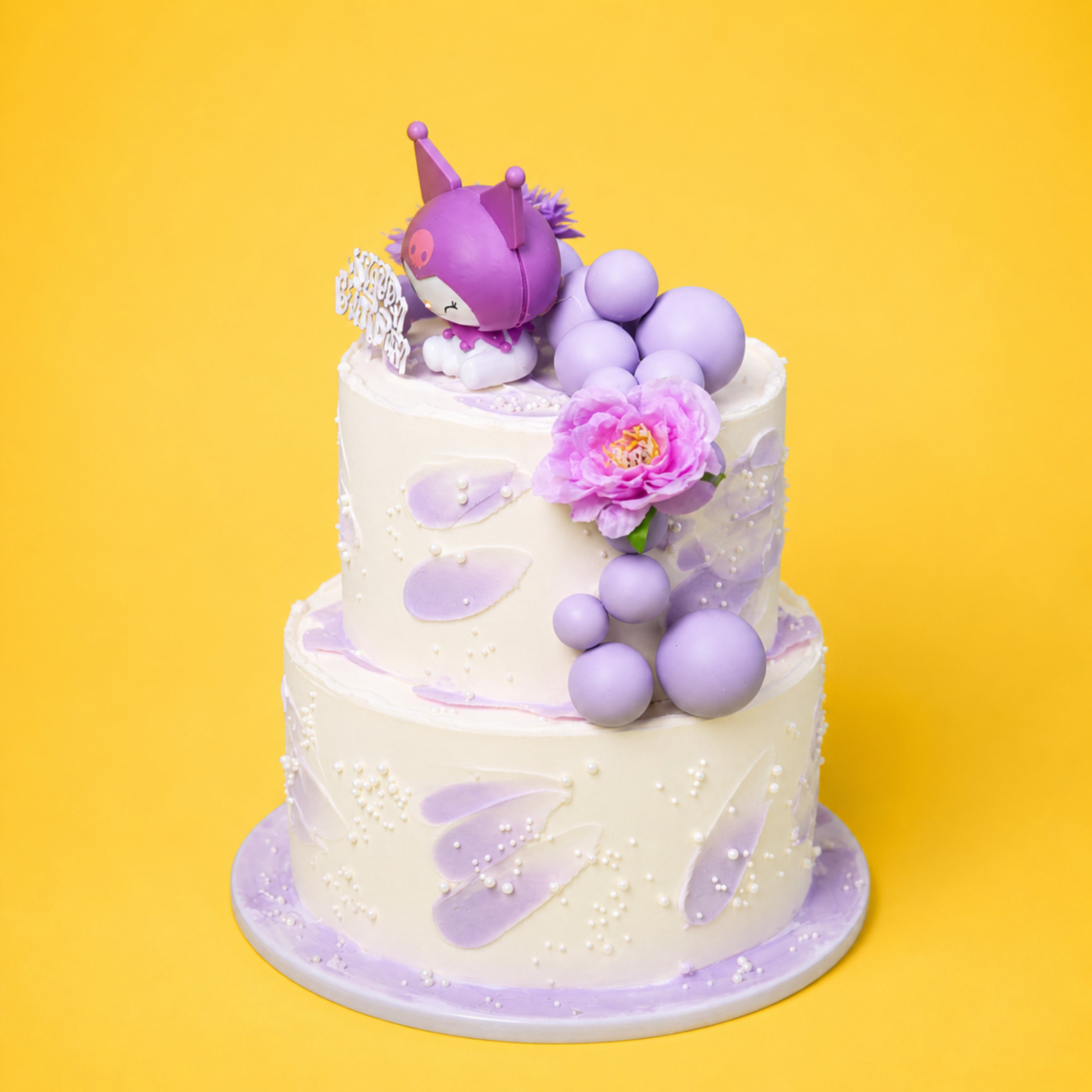 KUROMI 2 TIER  THEME CAKE