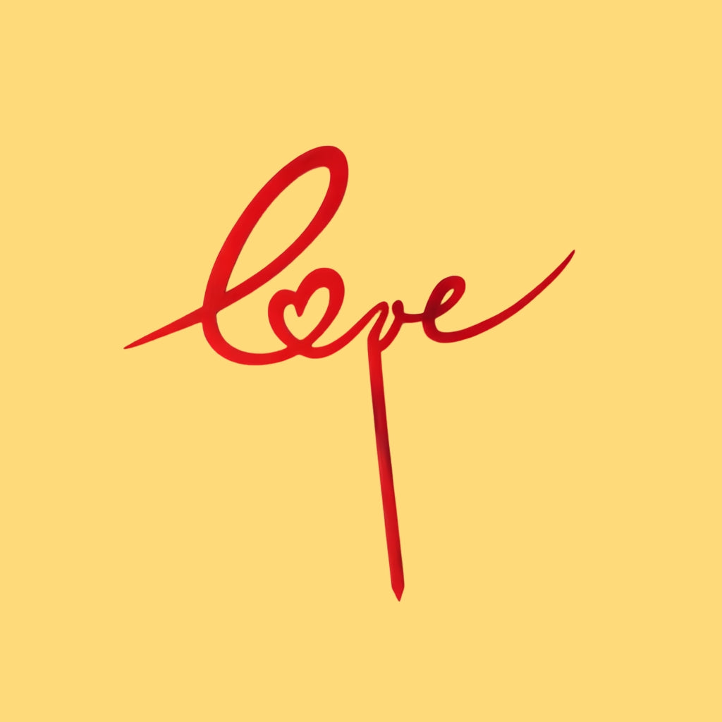 Love Cake Topper (1 pc)