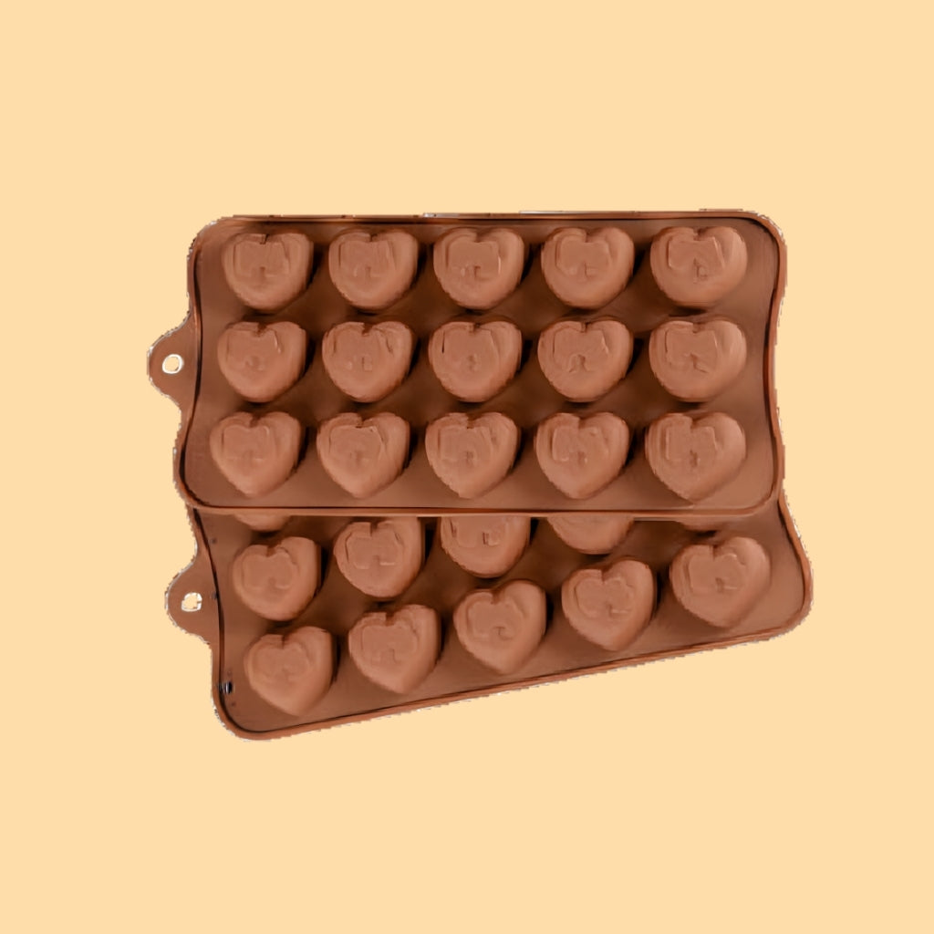 Heart Kiss Chocolate Mould (Set of 3 PCS)