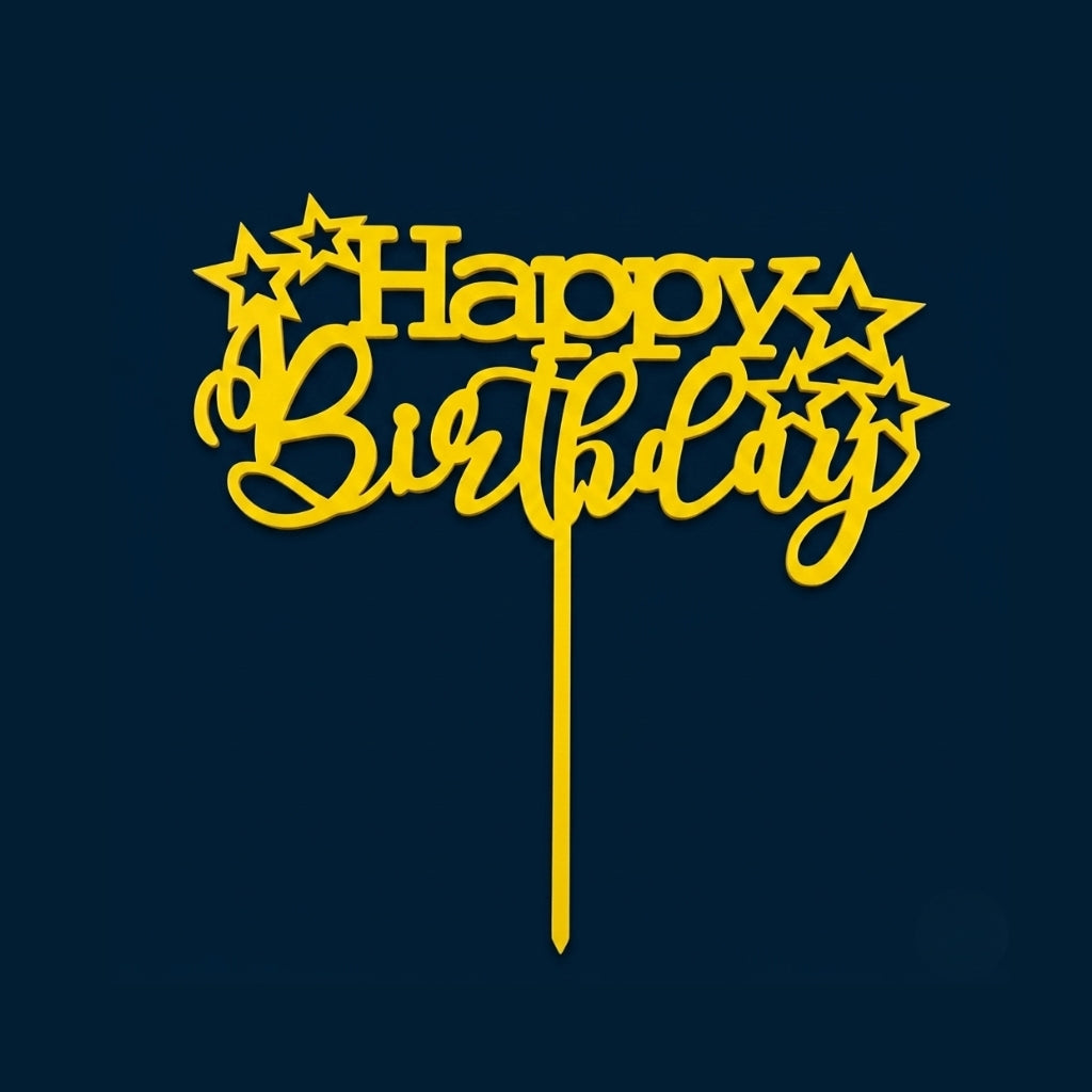 Happy Birthday Cake Topper H3