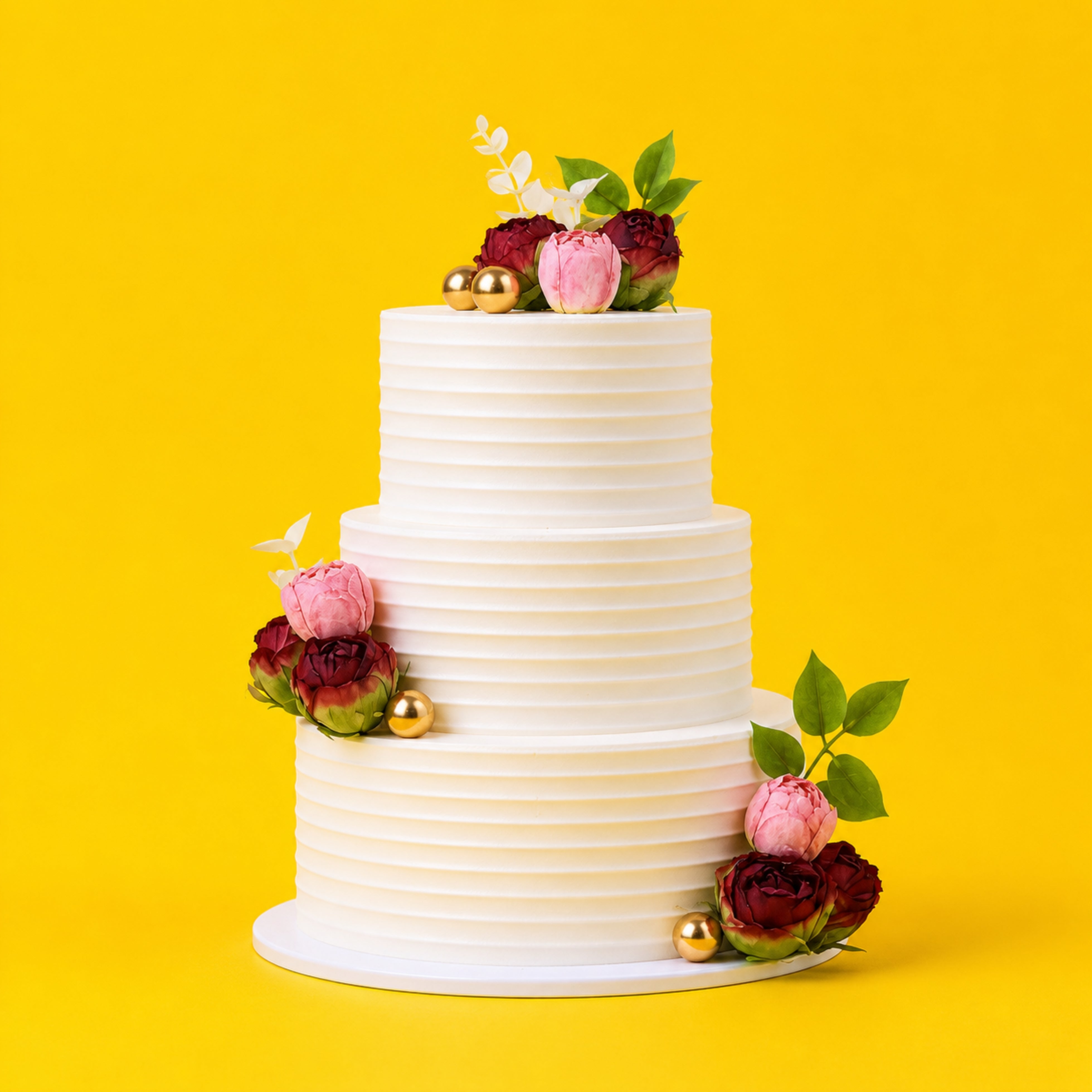 FLORAL 3 TIER  THEME CAKE