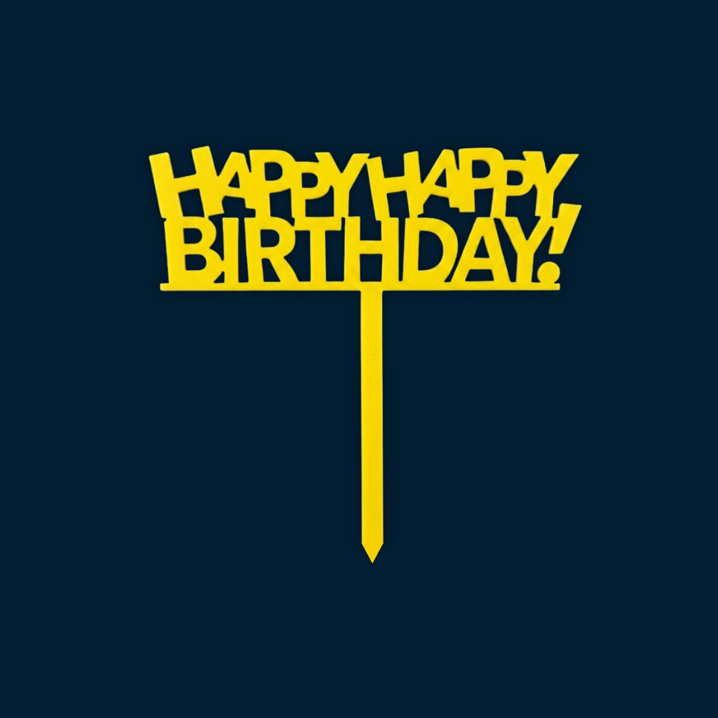 Happy Birthday Cake Topper H4