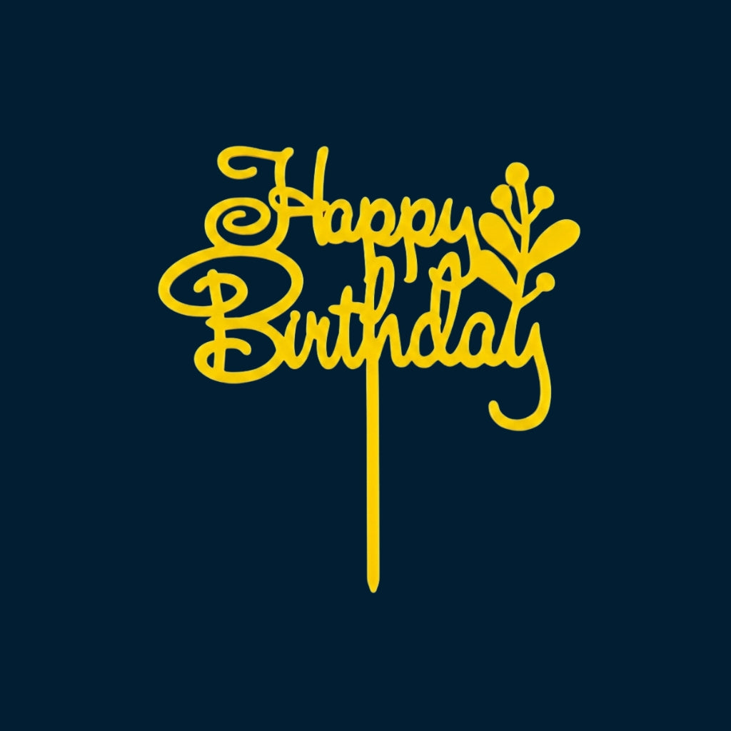 Happy Birthday Cake Topper H5