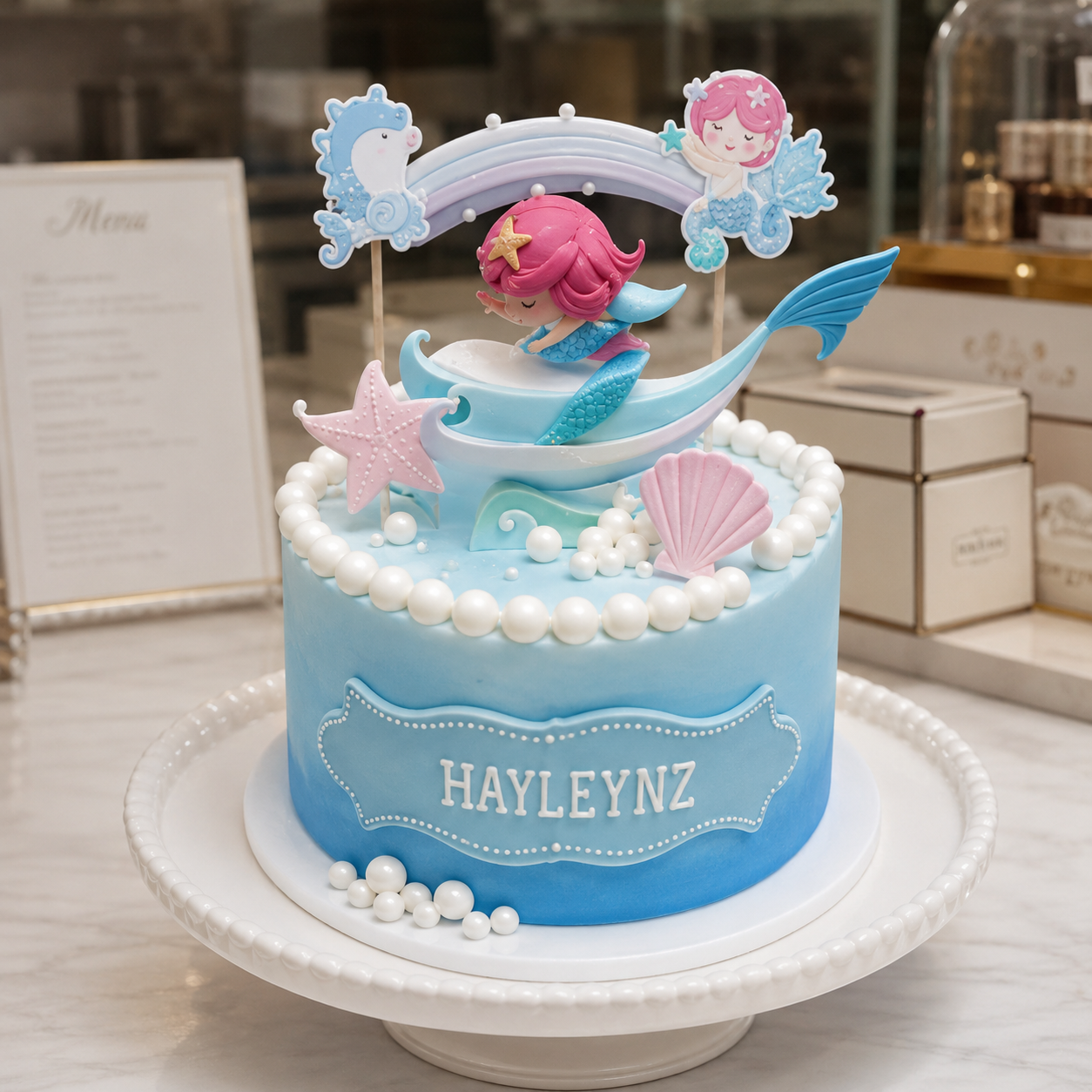 AQUA MERMAID  DELIGHT CAKE 13891