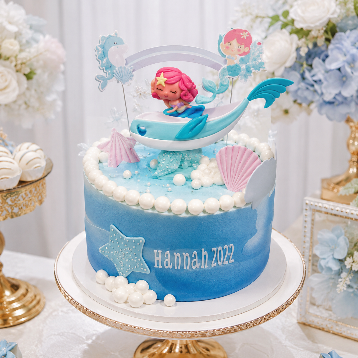 AQUA MERMAID  DELIGHT CAKE 13891