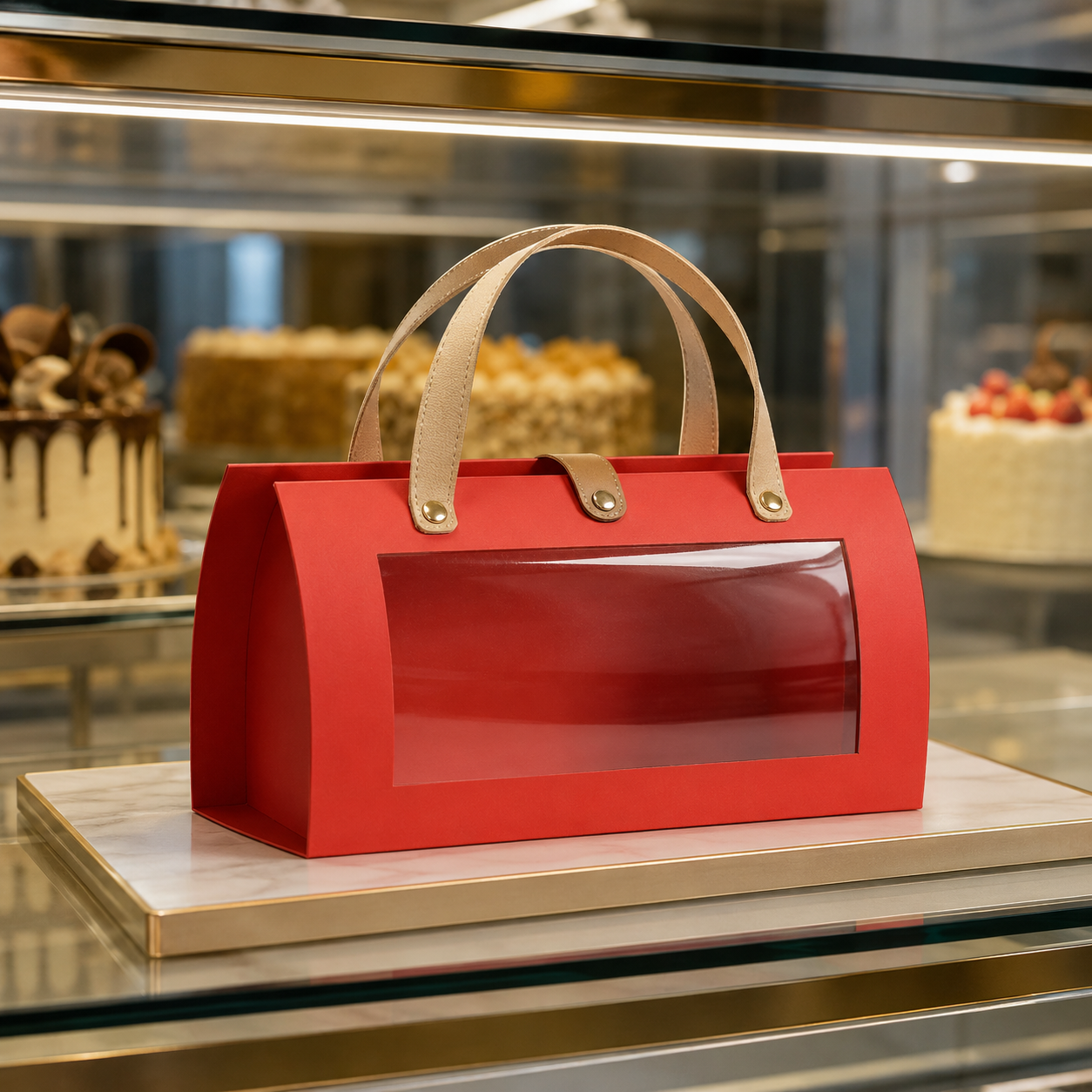 PAPER BAG RED 28*11. 5*23 CM (Barcode 13321)