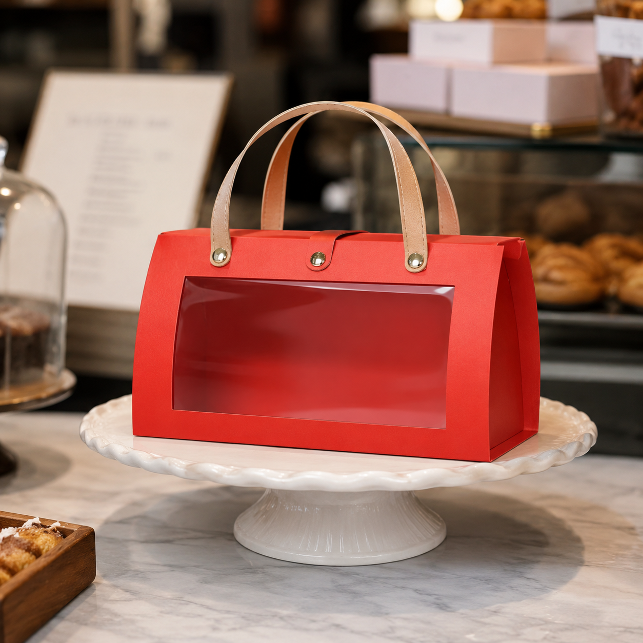PAPER BAG RED 28*11. 5*23 CM (Barcode 13321)