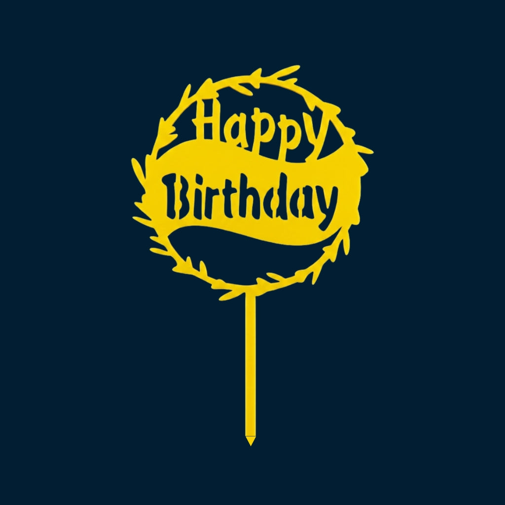 Happy Birthday Cake Topper H6