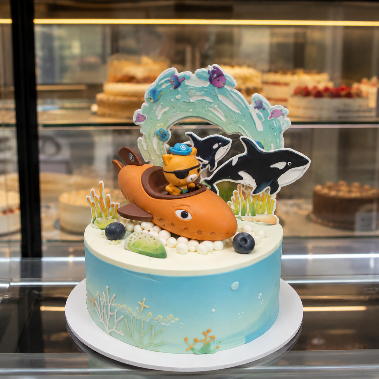 M OCTONAUTS  SUBMARINE AND  MARINE LIFE  THEMED CAKE  13720
