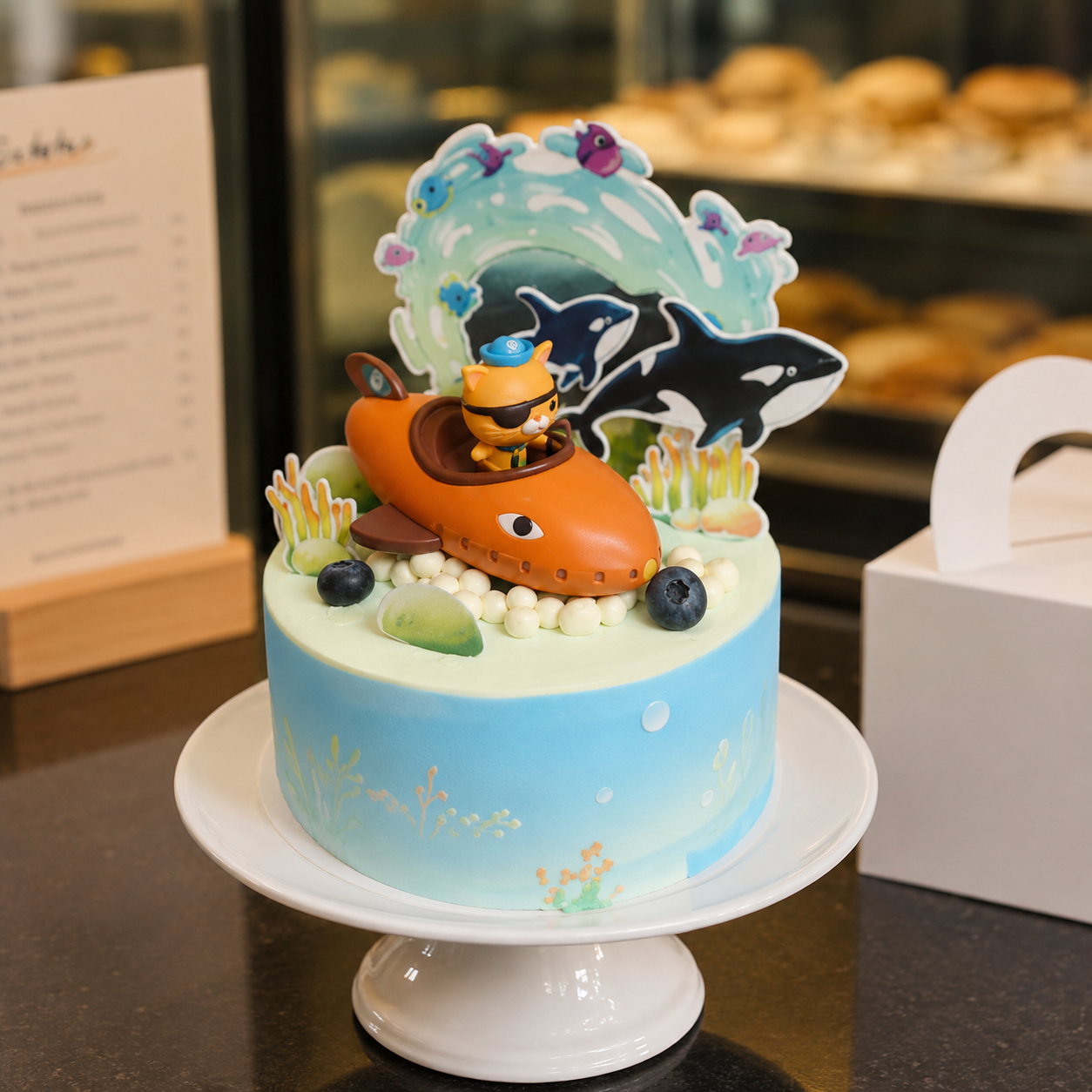 M OCTONAUTS  SUBMARINE AND  MARINE LIFE  THEMED CAKE  13720