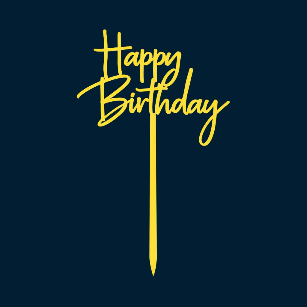 Happy Birthday Cake Topper H72 (Set of 10 PCS)